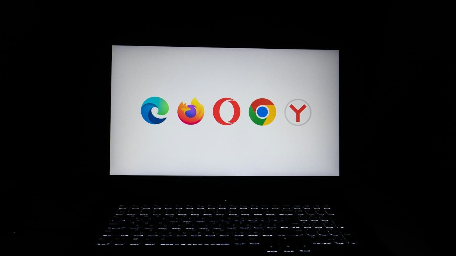 Brow er logo  di played on a laptop  creen