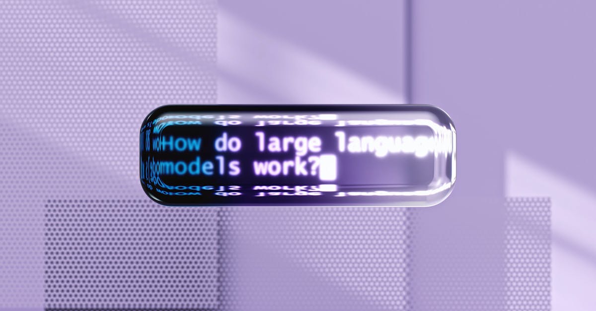 A digital representation of how large language models function in AI technology.