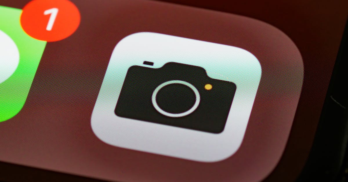 Detailed view of a smartphone camera app icon with notification badge.