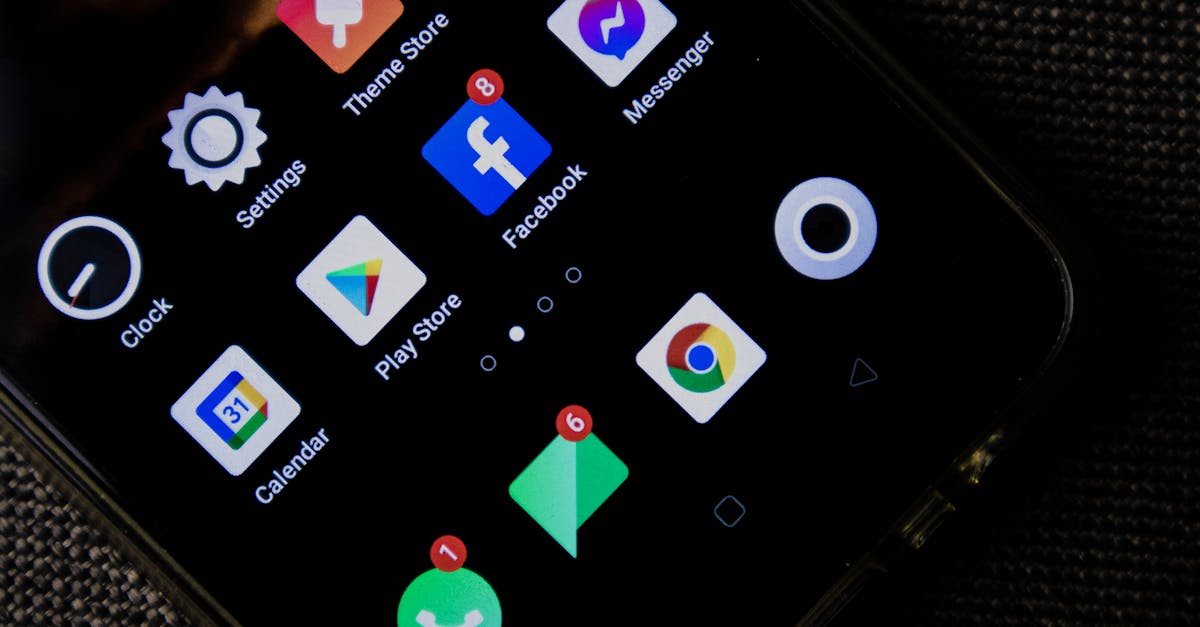 Close-up of a smartphone screen displaying various social media and app icons.